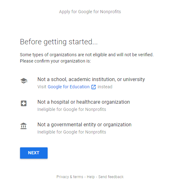 Google For Nonprofits