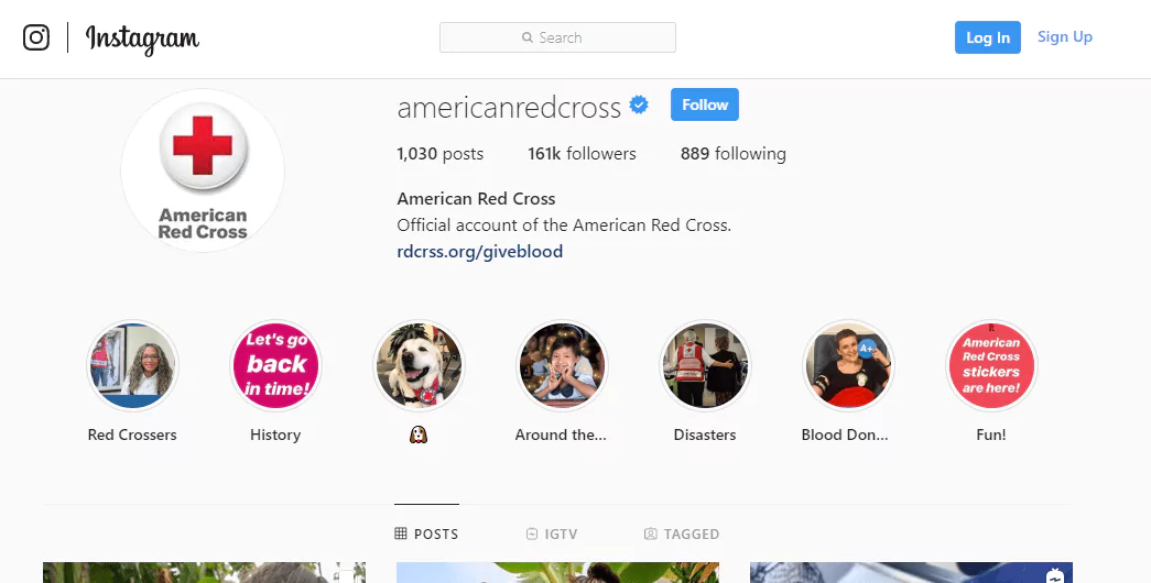 American Red Cross Instagram