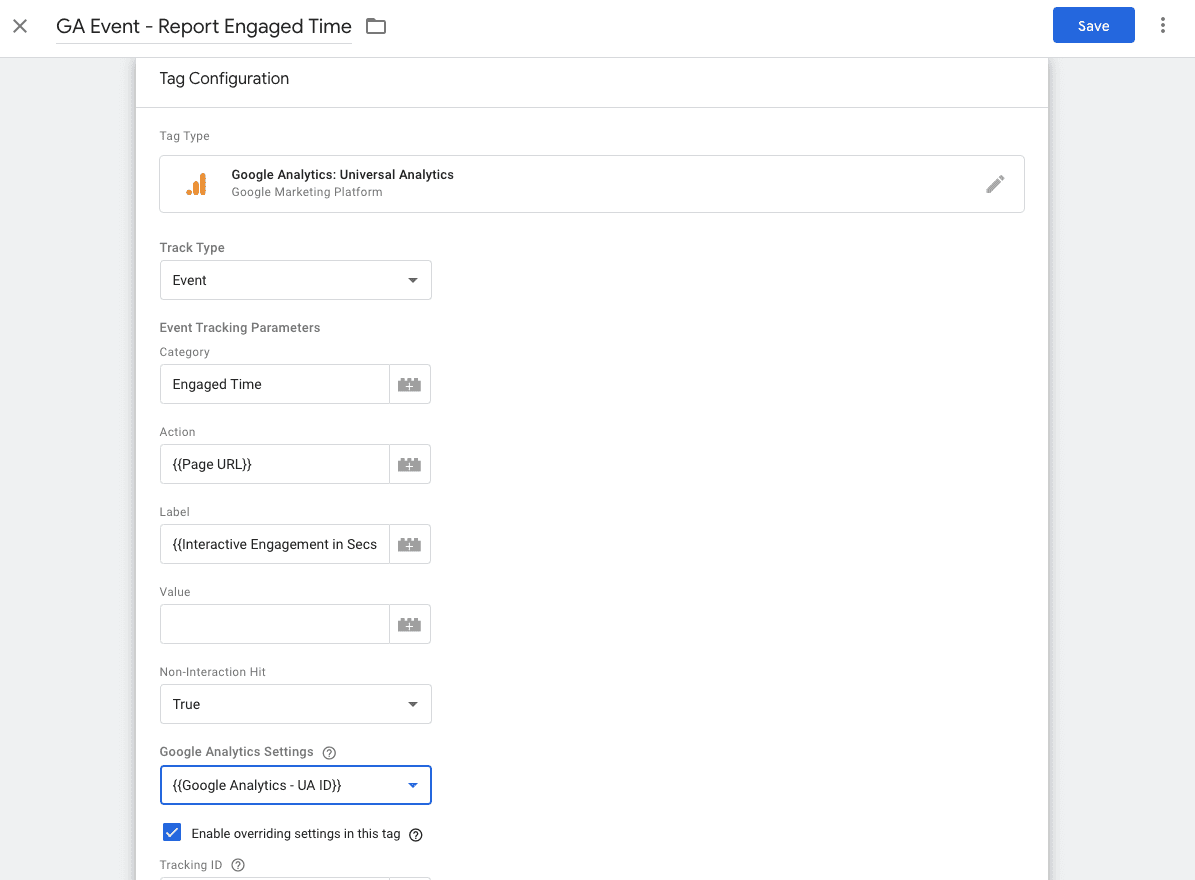 Create GTM Tag GA Event tracking parameters 2020