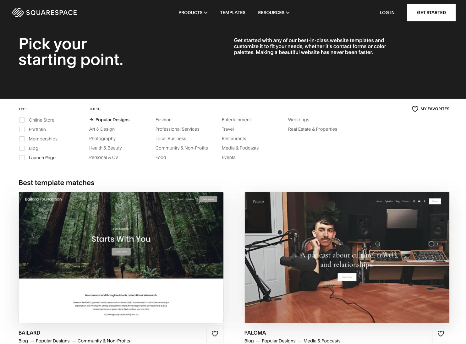 Squarespace Get Started