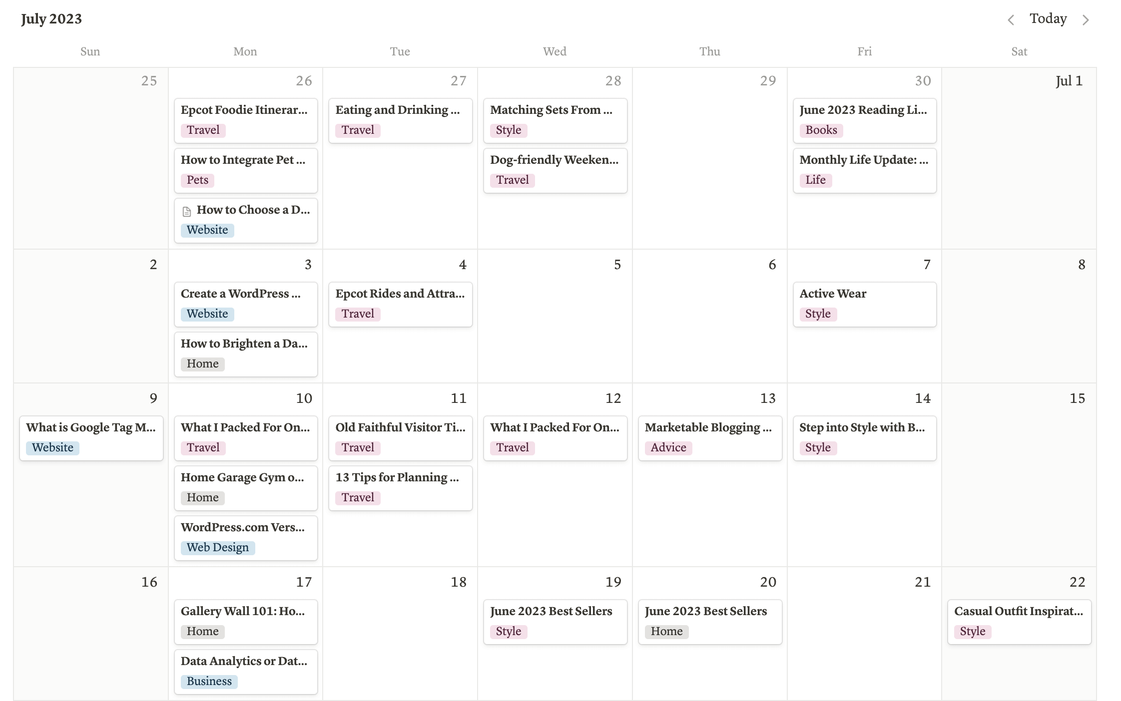 Plan Your Content Calendar